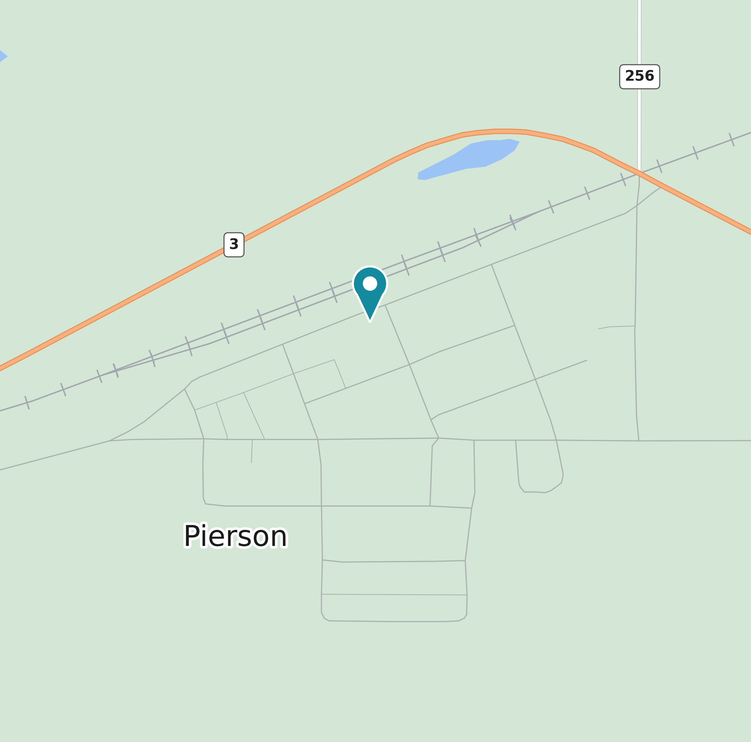 Map of Pierson, Manitoba